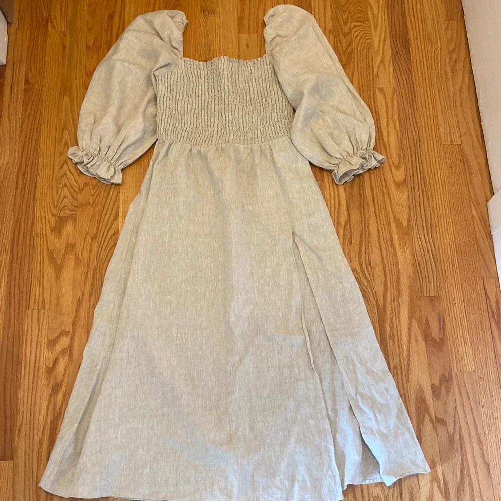 reformation gitane linen dress - size xl - Picture 1 of 5